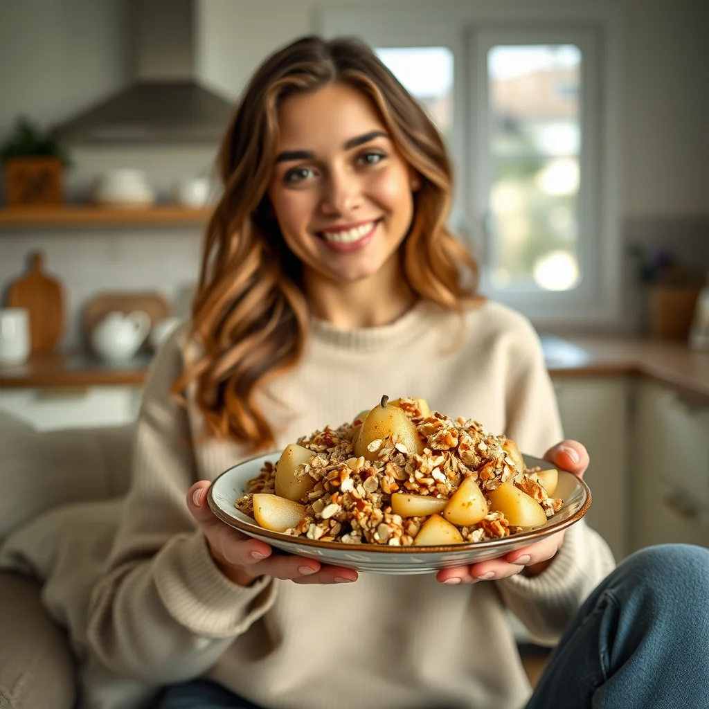 Wholesome Apple Pear Crumble (Oil-Free) – vegetarian recipe
