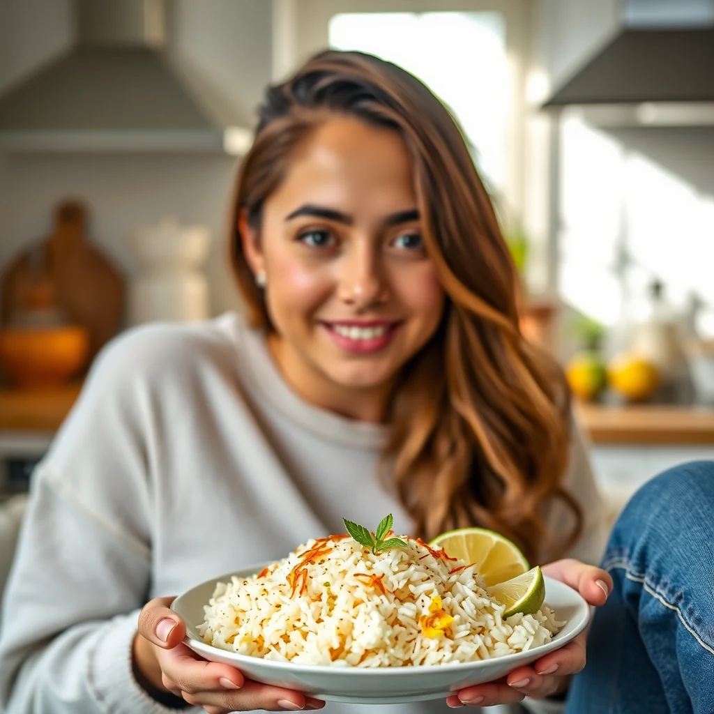 Coconut Saffron Rice with Cardamom and Lime – vegetarian recipe
