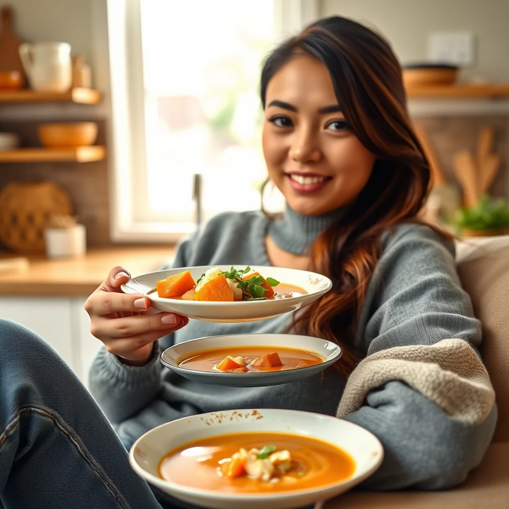 Ginger, Carrot, and Yam Soup – vegetarian recipe