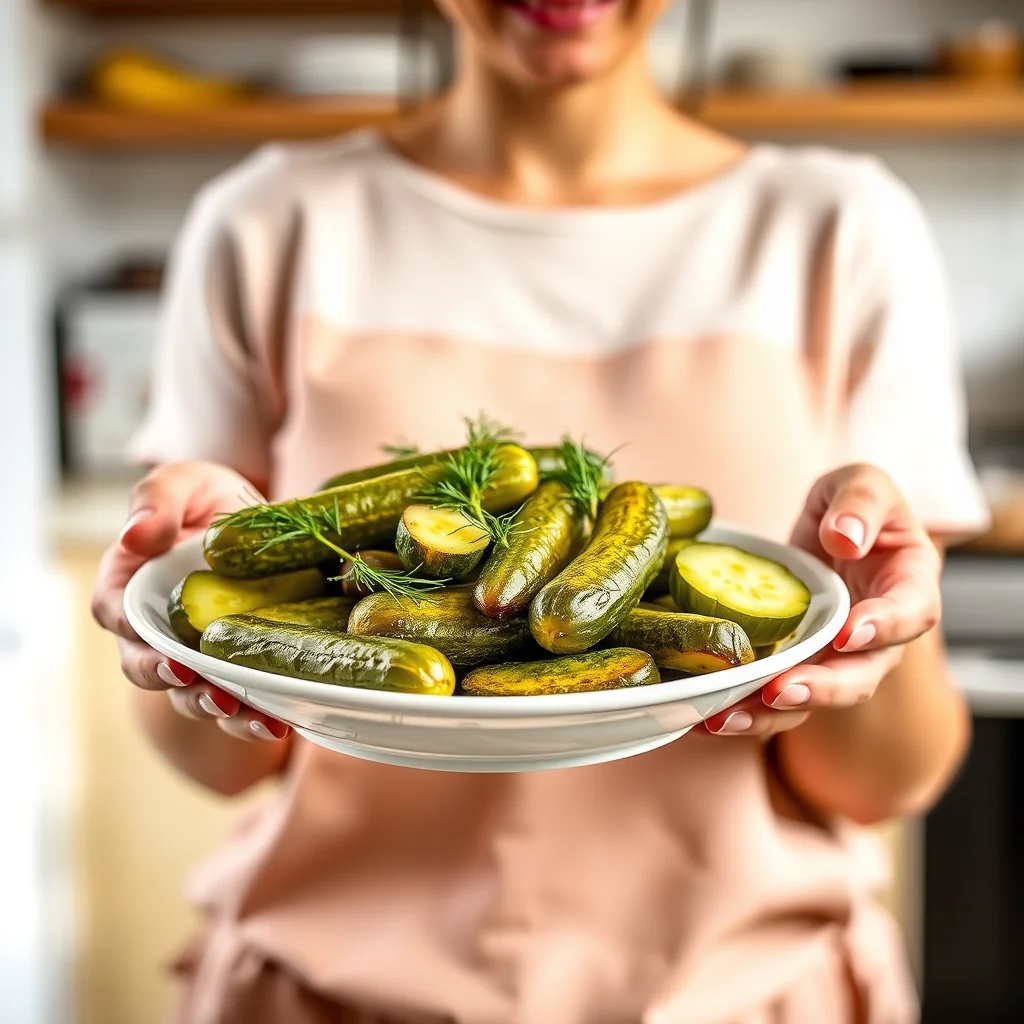 Homemade Crisp Dill Pickles – vegetarian recipe