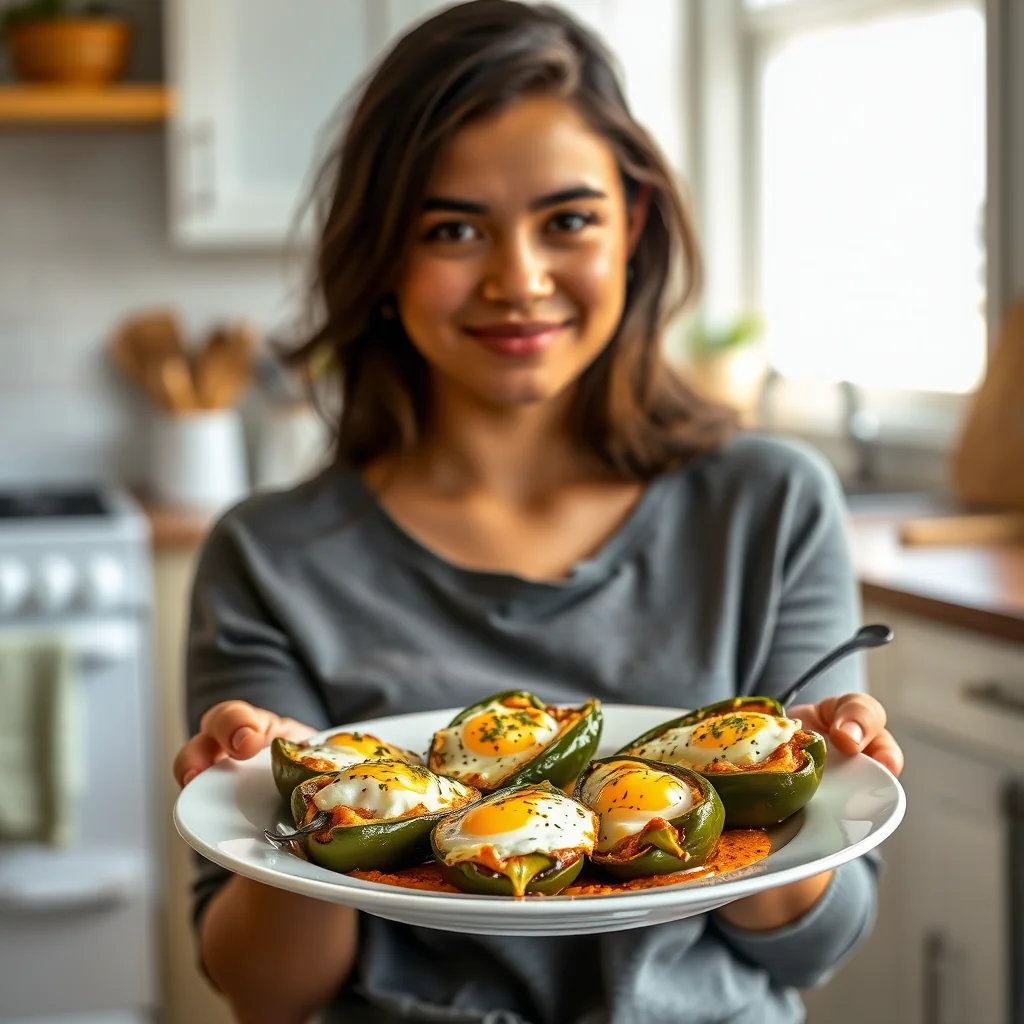 Baked Vegetarian Chiles Rellenos – vegetarian recipe