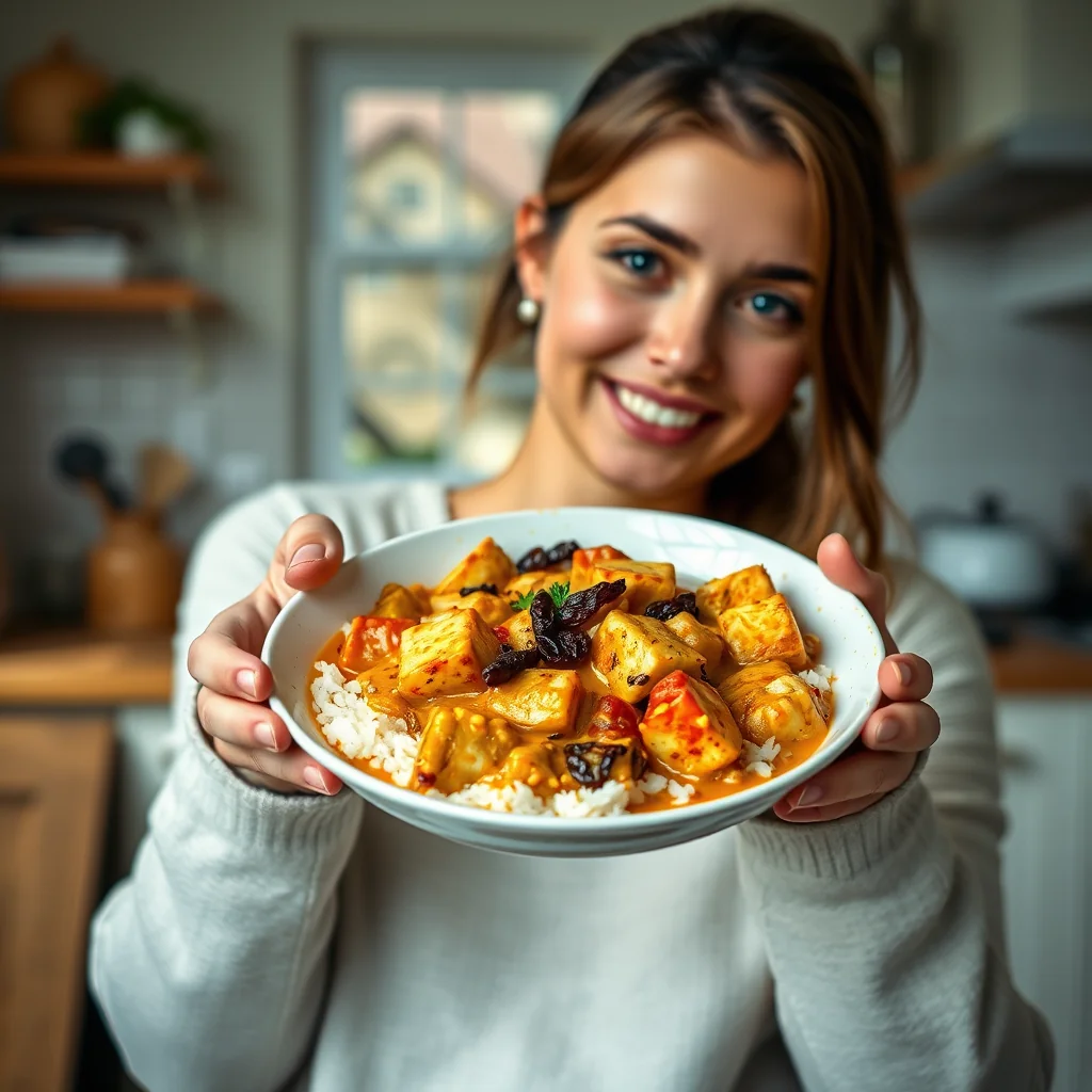 Creamy Curried Vegetables with Tofu – vegetarian recipe