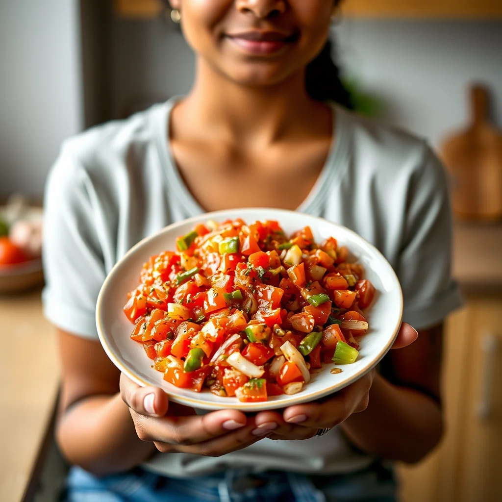 Simple Mauritian Rougaille (No-Cook Tomato Relish) – vegetarian recipe