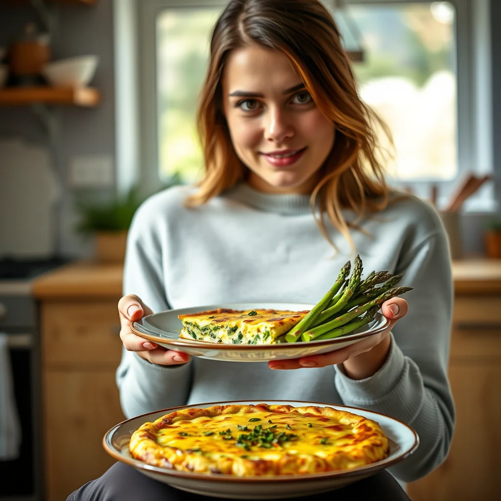 Asparagus and Parmesan Frittata – vegetarian recipe