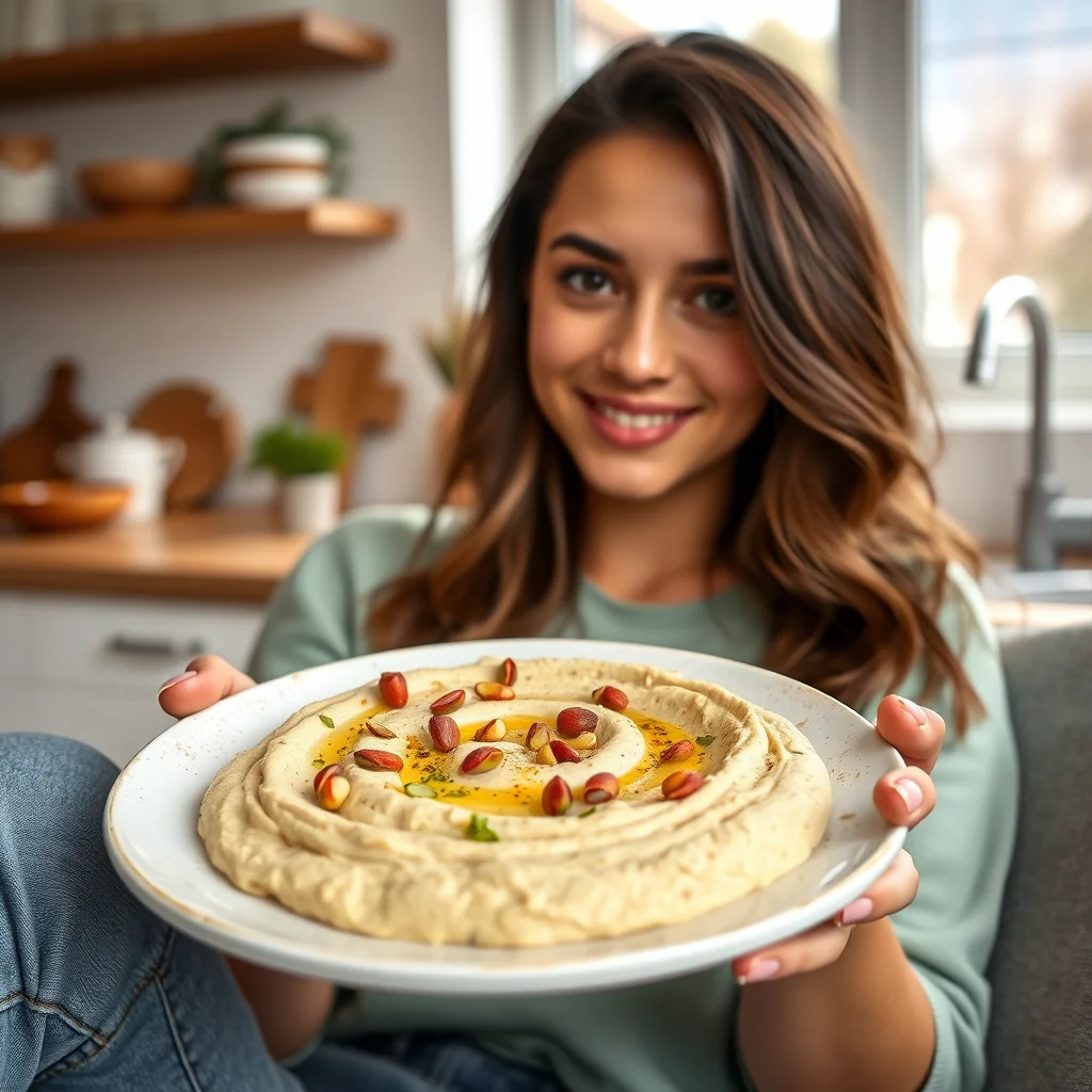 Vibrant Fava Bean and Pistachio Hummus – vegetarian recipe