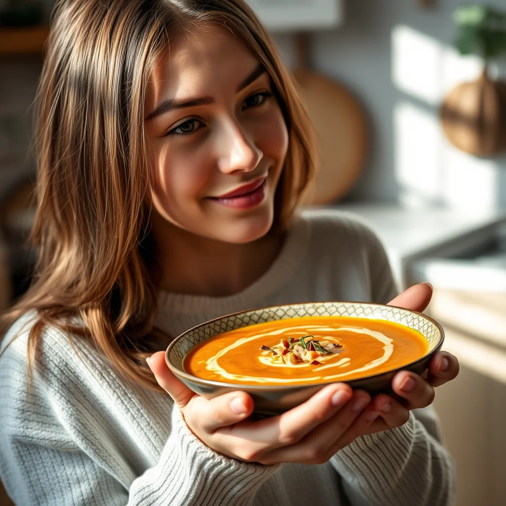 Smoky Vegetarian Pumpkin Soup – vegetarian recipe