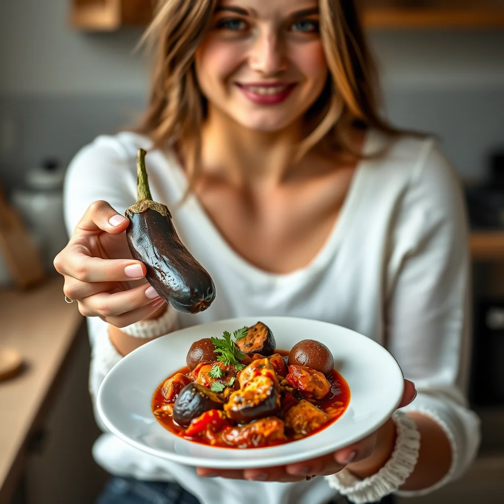 Rustic Eggplant and Tomato Stew – vegetarian recipe