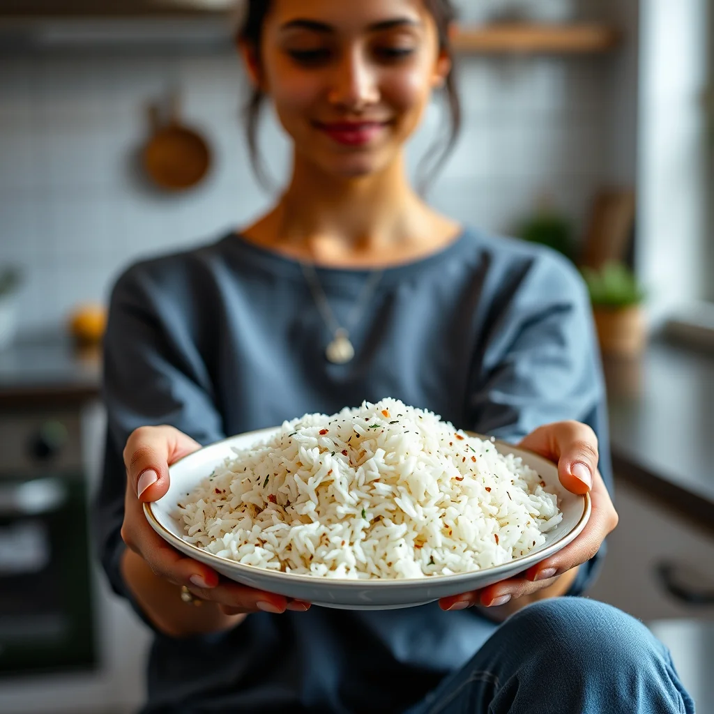 Perfect Double-Steamed Rice (Sada Chaval) – vegetarian recipe