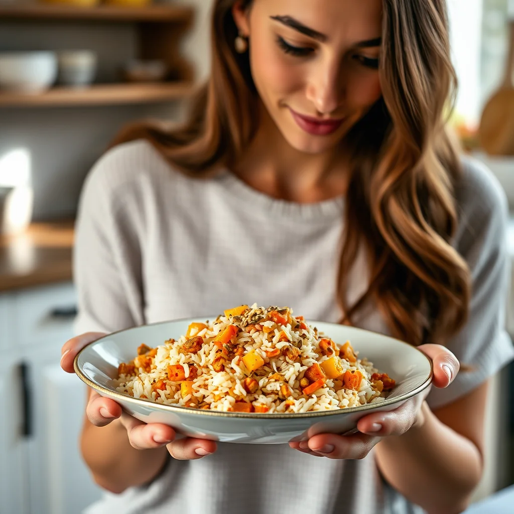 A Feast for the Senses: Carrot & Coconut Rice Pilaf – vegetarian recipe