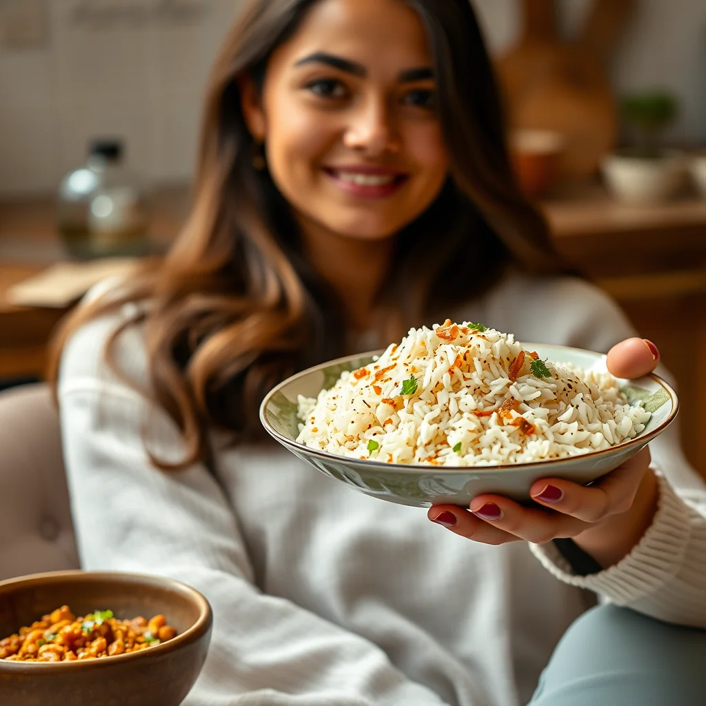 Fragrant Toasted Coconut Rice (Nariyal Ki Chaval) – vegetarian recipe