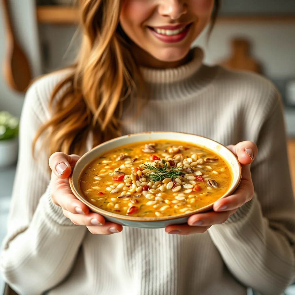 Hearty Seven-Grain Soup – vegetarian recipe