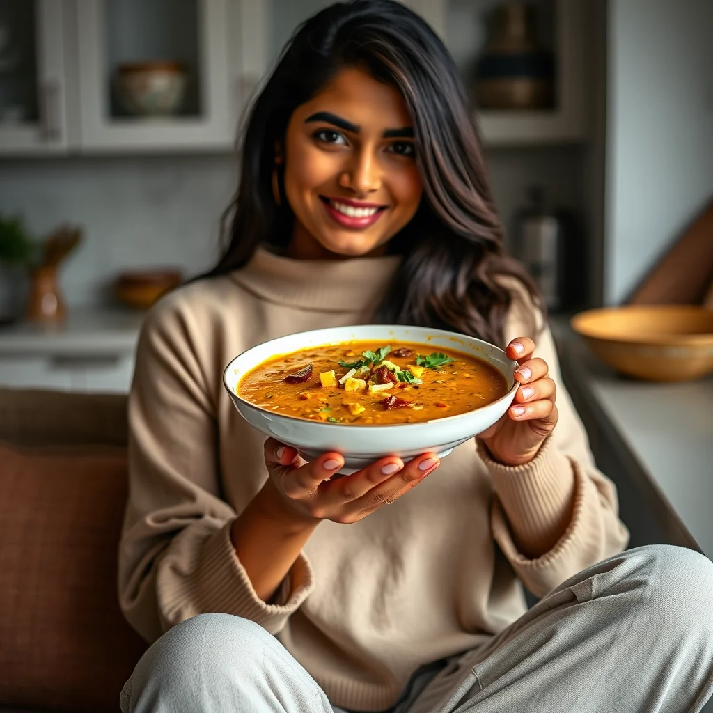 Punjabi Dal with Panir Cheese (Panir Sabat Moong) – vegetarian recipe