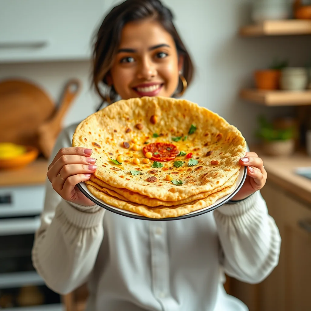 Pillowy-Soft Besan Thepla (Gujarati Chickpea Flatbread) – vegetarian recipe