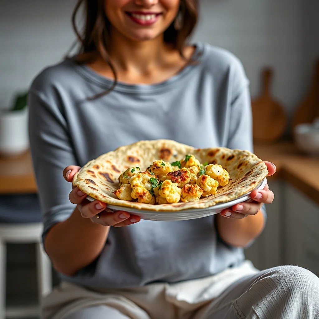 Gobi Paratha (Cauliflower-Stuffed Indian Flatbread) – vegetarian recipe