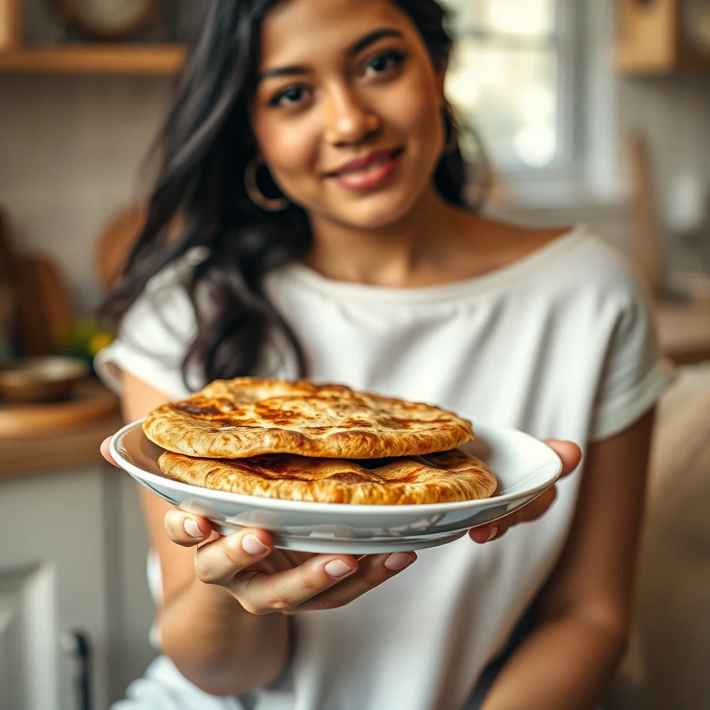 Masala Poori (Deep-Fried Seasoned Whole Wheat Bread) – vegetarian recipe