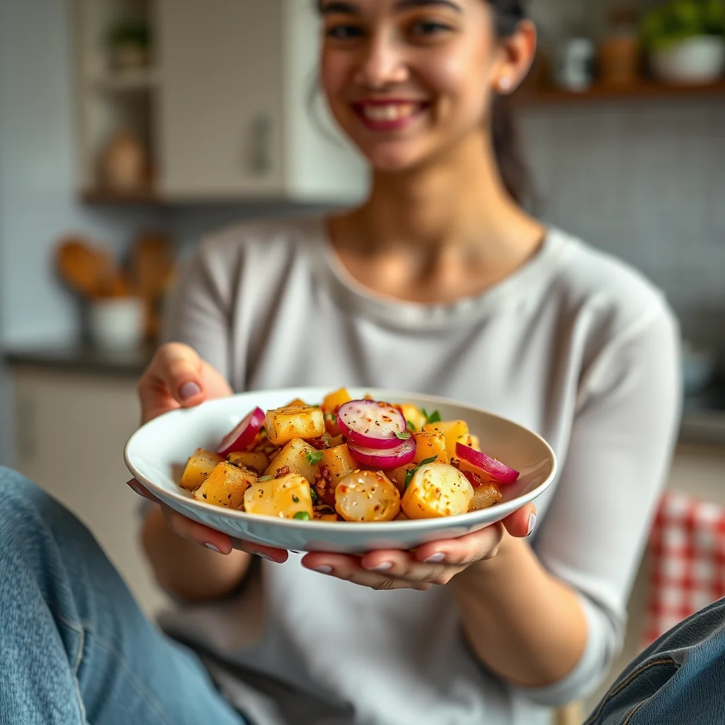 Bengali Potato and Radish Stir-fry (Aloo Mooli Sabji) – vegetarian recipe