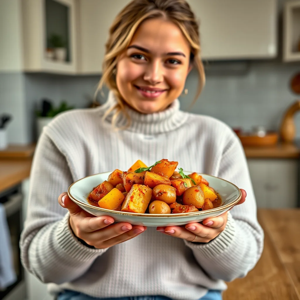 Indian-Spiced New Potatoes in Tomato Sauce (Aloo Tamatar Sab – vegetarian recipe