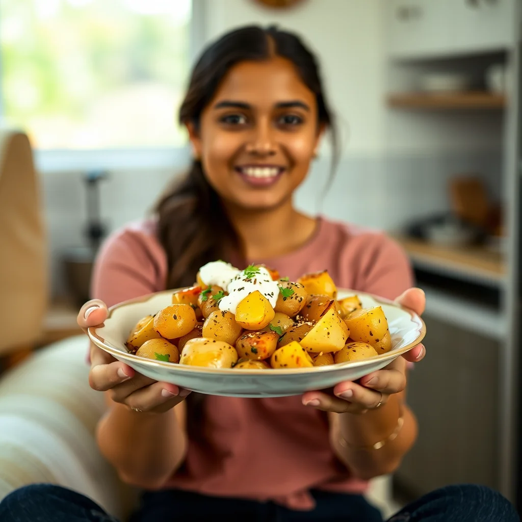 Sesame Yogurt Potatoes (Ekadasee Til Aloo Bhaji) – vegetarian recipe