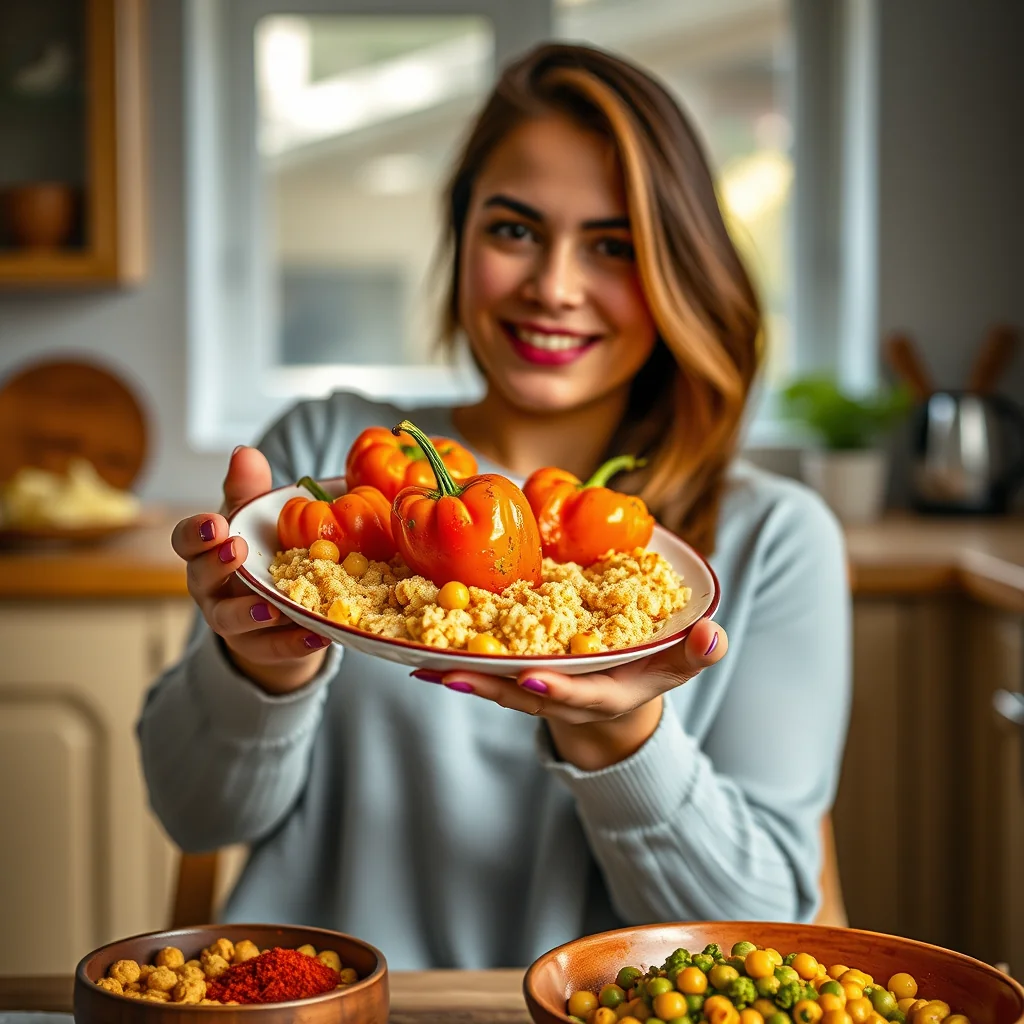 Simla Mirch Sabji (Bell Peppers with Roasted Chickpea Flour) – vegetarian recipe