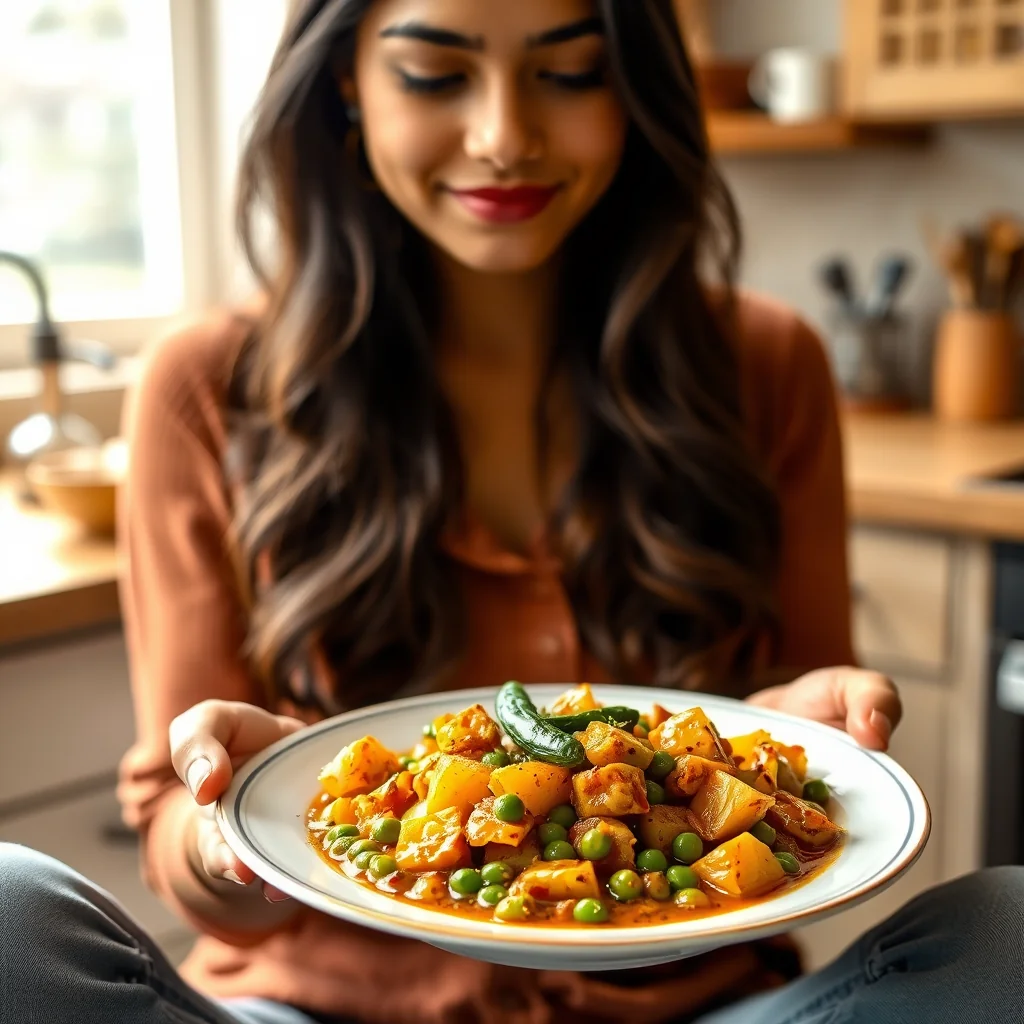 Aloo Hari Matar: Classic North Indian Potato and Green Pea S – vegetarian recipe