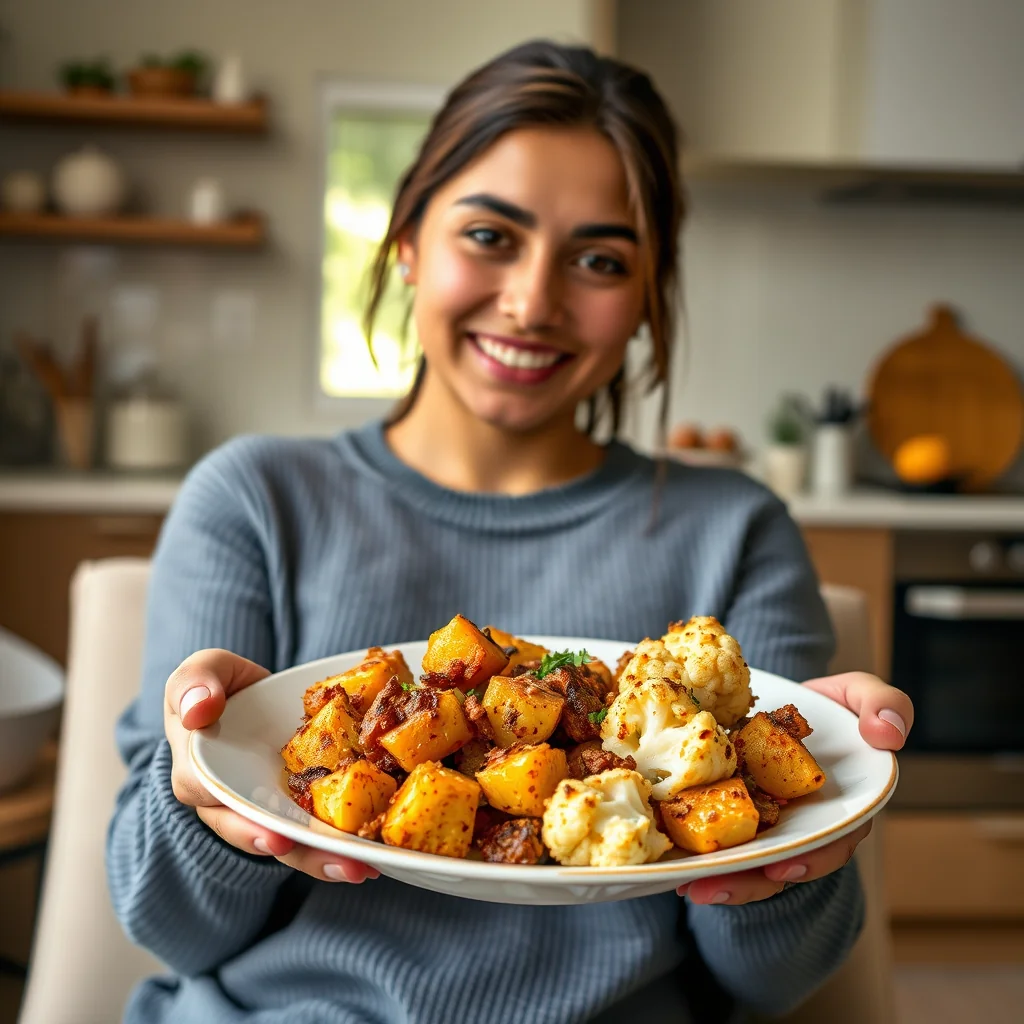 Gobhi Aloo Bhaji (Cauliflower and Potato Surprise) – vegetarian recipe