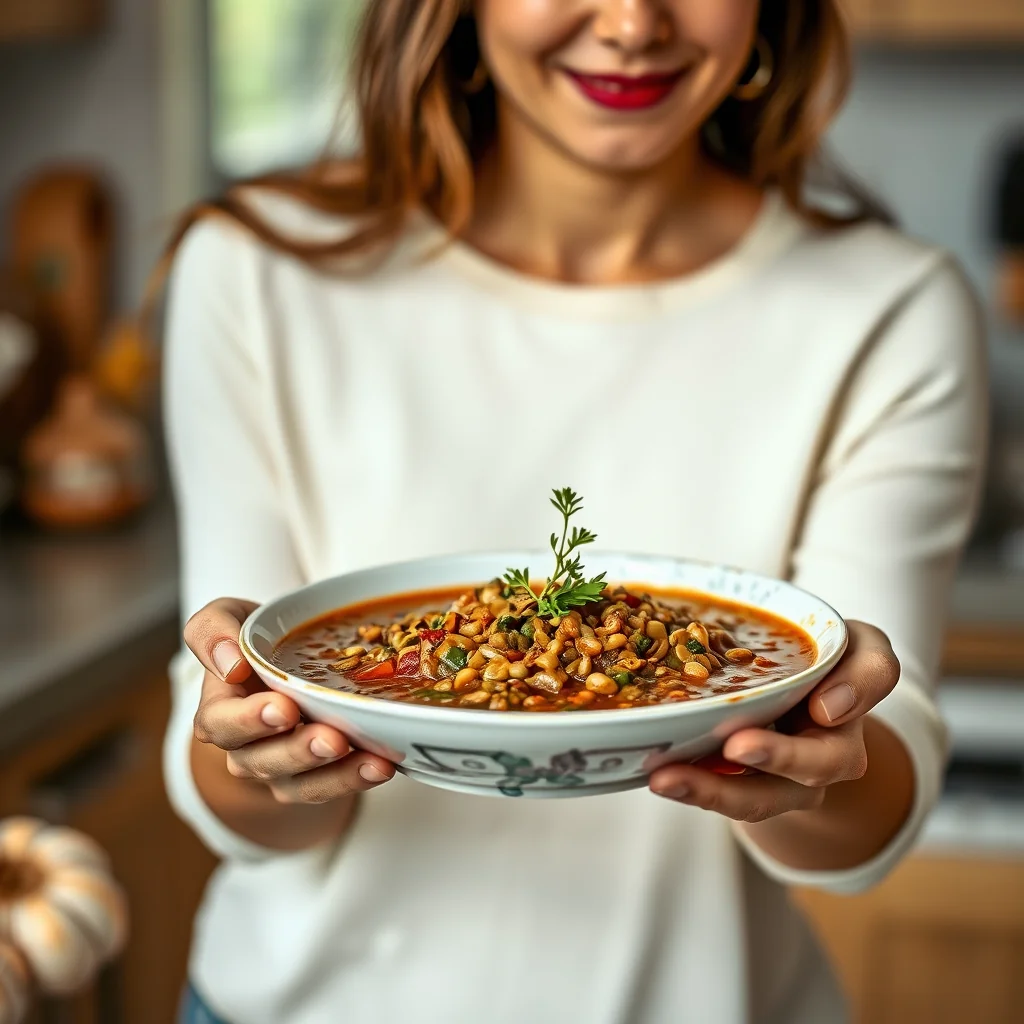 Hearty Mediterranean Lentil Soup – vegetarian recipe
