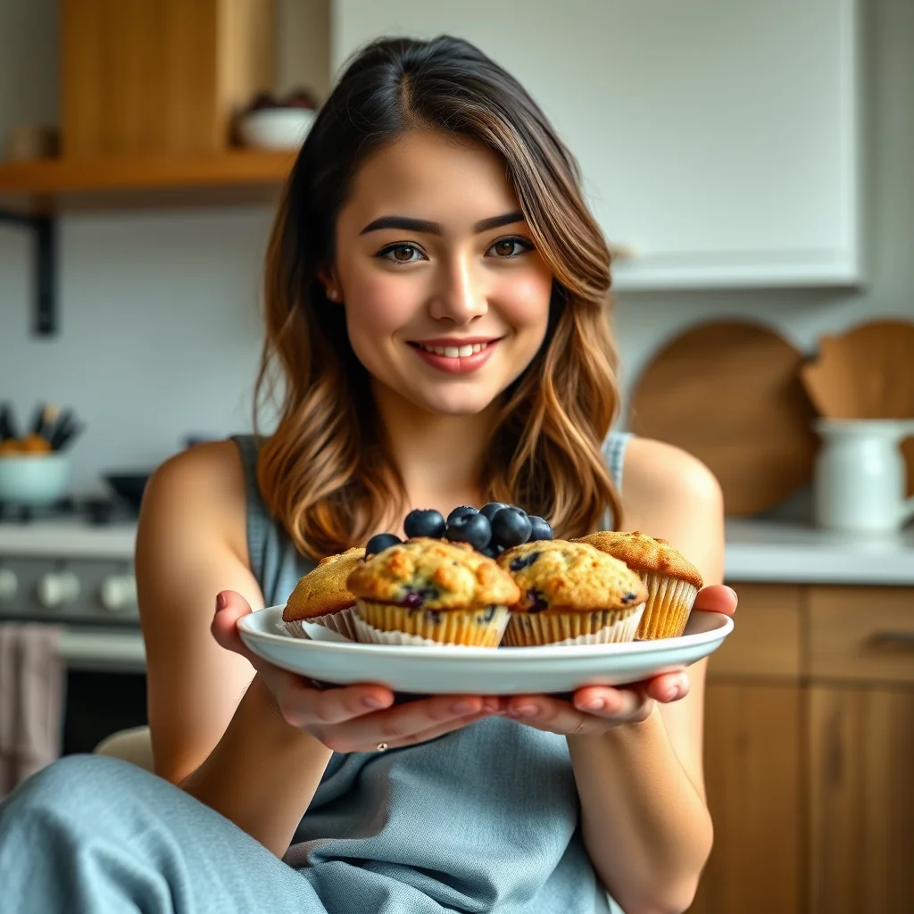 Vegan Blueberry Cornmeal Muffins – vegetarian recipe