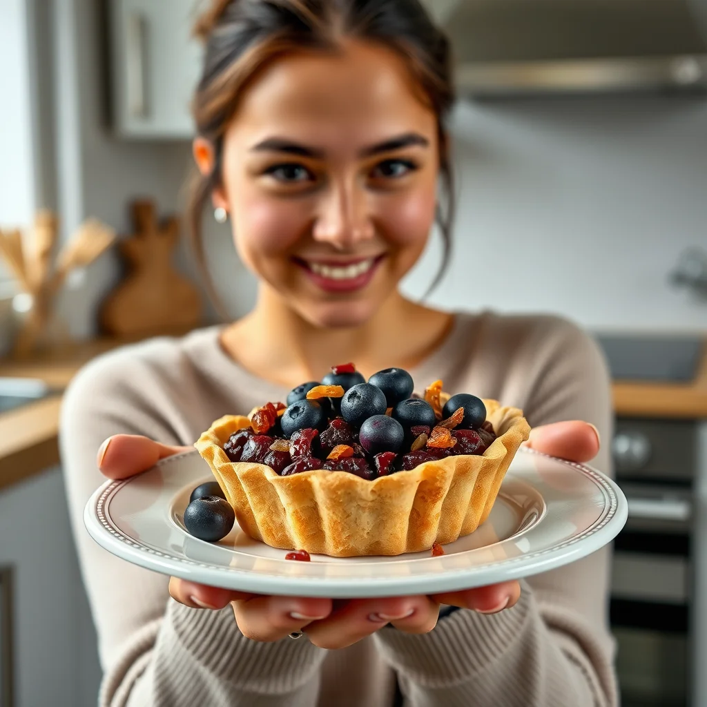 Vibrant Blueberry Mince Tart and Pie Filling – vegetarian recipe