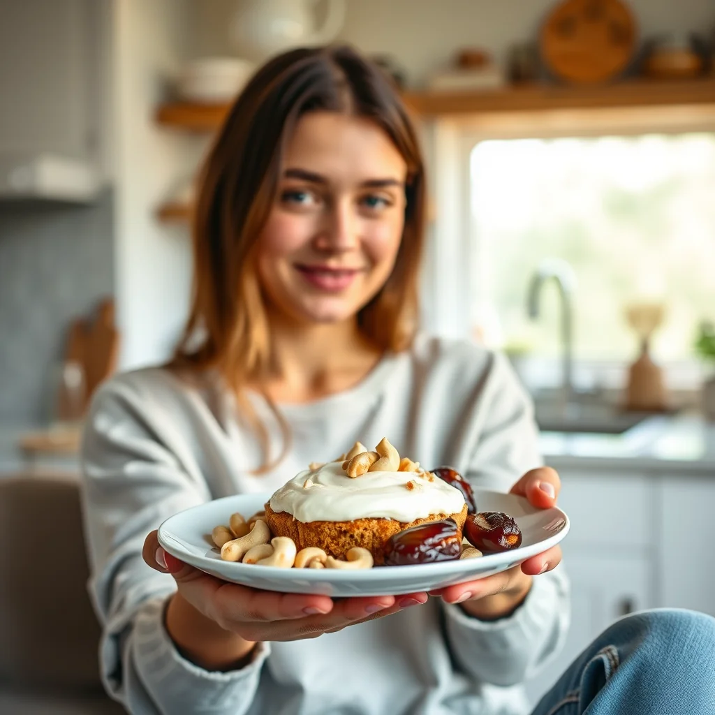 Dairy-Free Cashew Cream Topping – vegetarian recipe