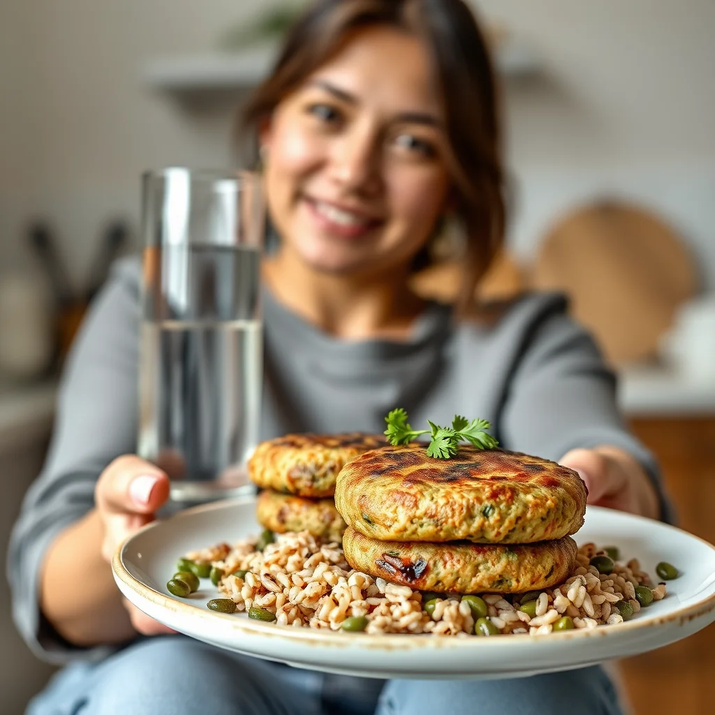 Mushroom Lentil Patties – vegetarian recipe