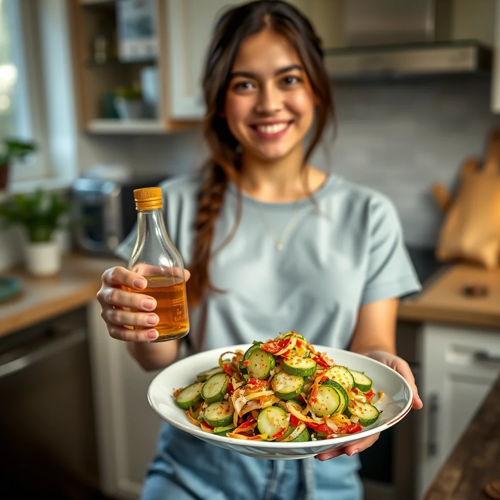 Spicy Asian Cucumber Salad – vegetarian recipe