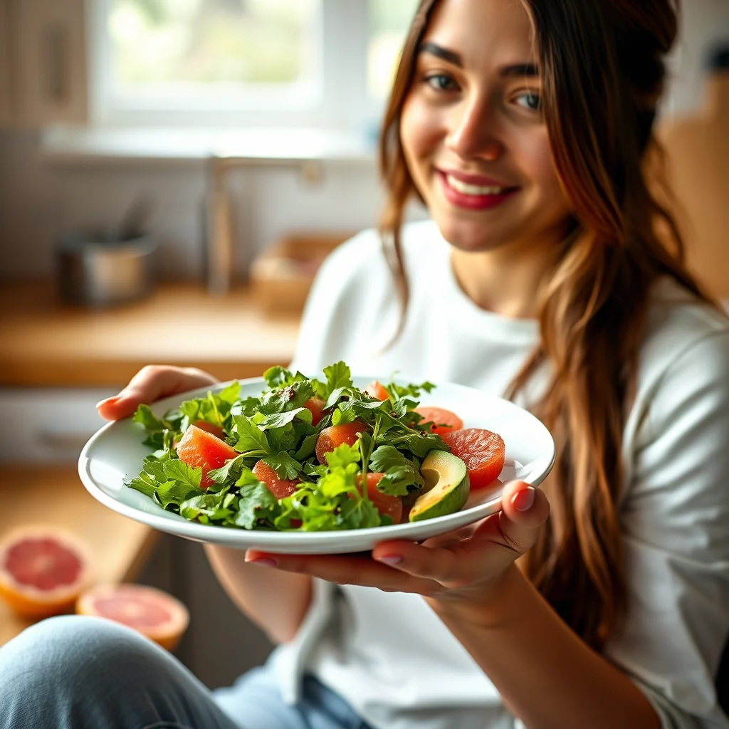 Watercress, Avocado, and Grapefruit Salad with Mirin Vinaigr – vegetarian recipe