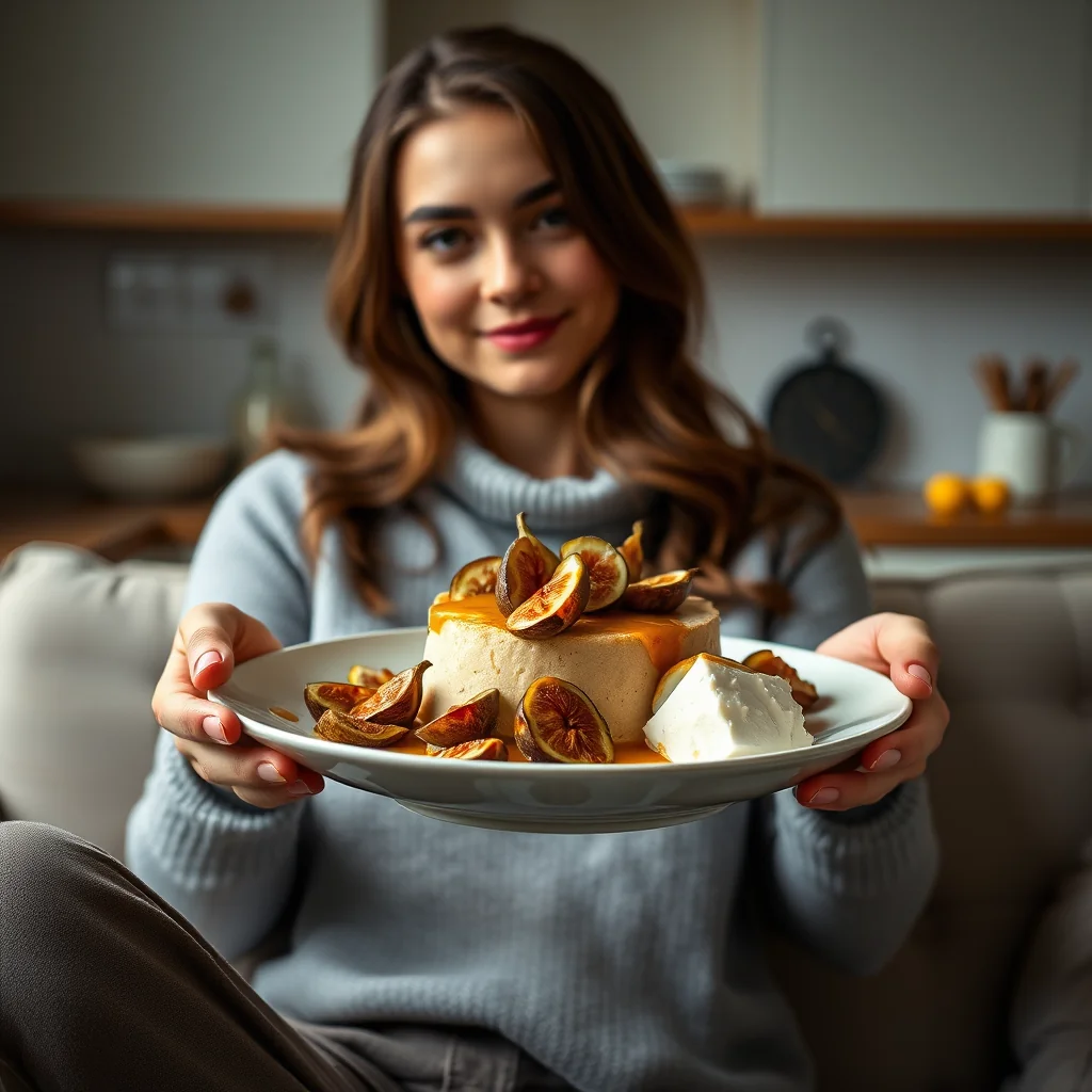 Modern, Elegant Figgy Pudding – vegetarian recipe