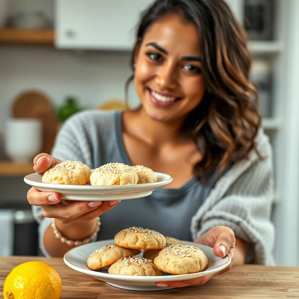 Vegan Lemon Sesame Cookies with Tofu – vegetarian recipe