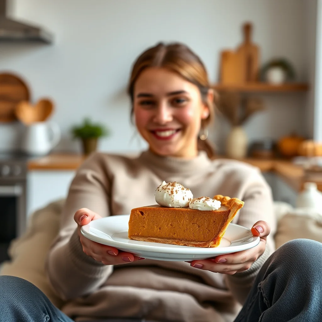 Plant-Based Pumpkin Spice Pie – vegetarian recipe
