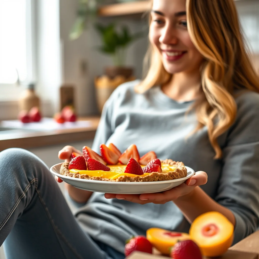 Raw Mango Strawberry Pie (No-Bake) – vegetarian recipe