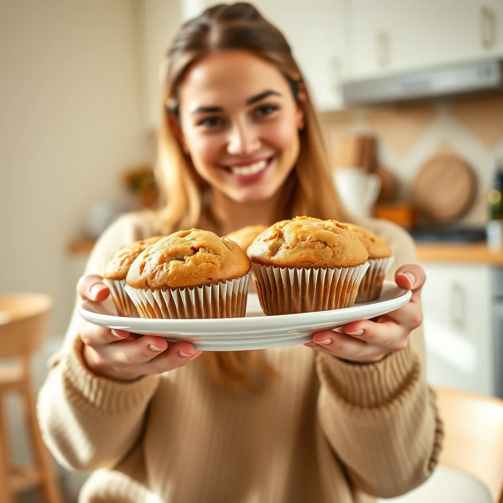 Healthy One-Bowl Banana Muffins – vegetarian recipe