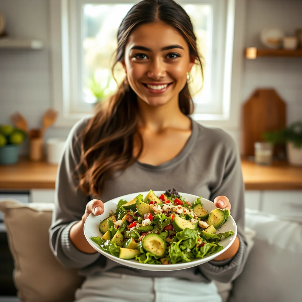 Avocado Salad with Sweet-and-Sour Ginger Dressing – vegetarian recipe