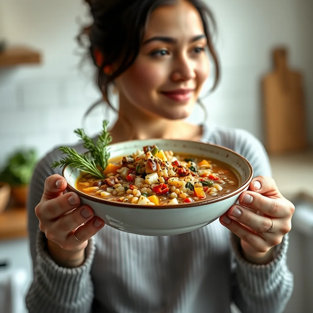 Versatile Seasonal Vegetable Barley Soup – vegetarian recipe