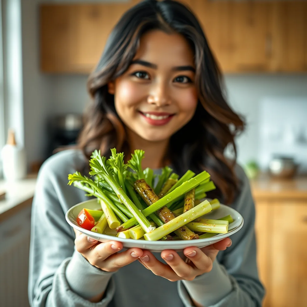 Chinese-Style Marinated Celery Appetizer – vegetarian recipe