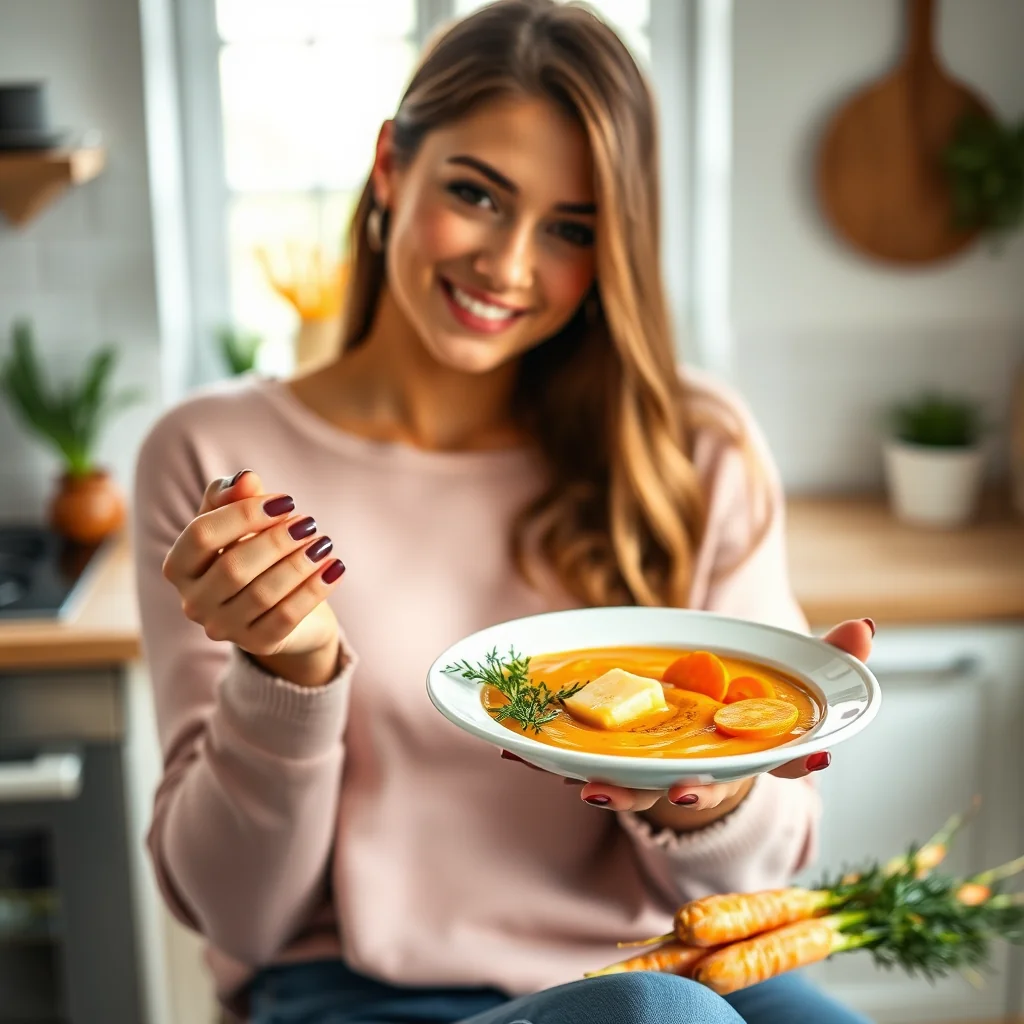 Creamy Carrot Soup – vegetarian recipe