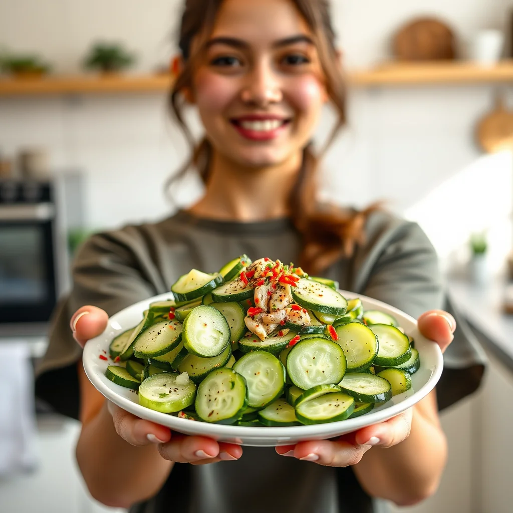 Vibrant Cucumber Salad with Soy and Ginger – vegetarian recipe