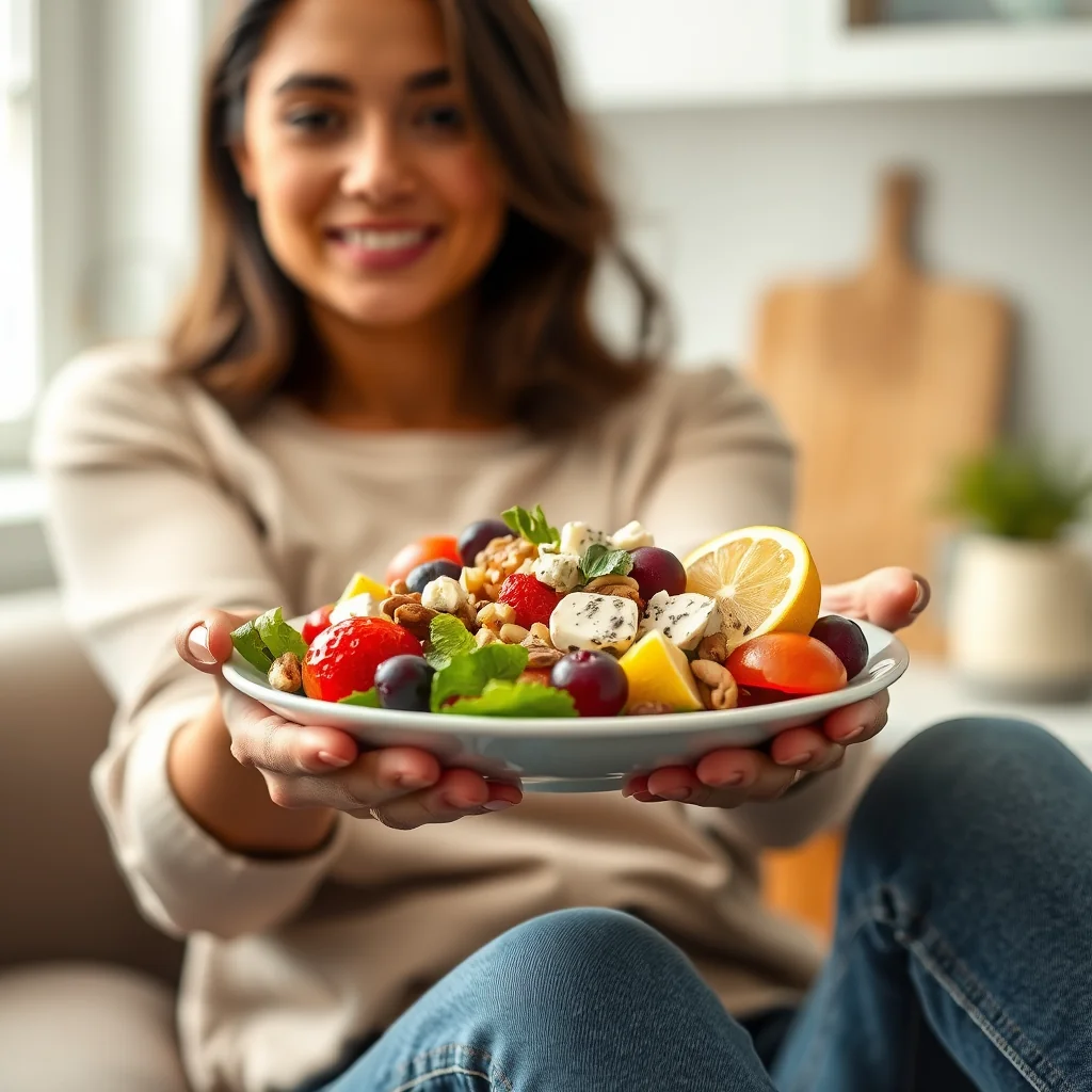 A Salad for All Seasons (Fruit, Cheese, and Nuts) – vegetarian recipe
