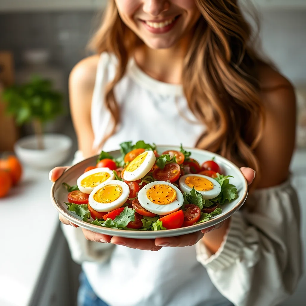 Heirloom Tomato Salad with Hard-Cooked Eggs – vegetarian recipe