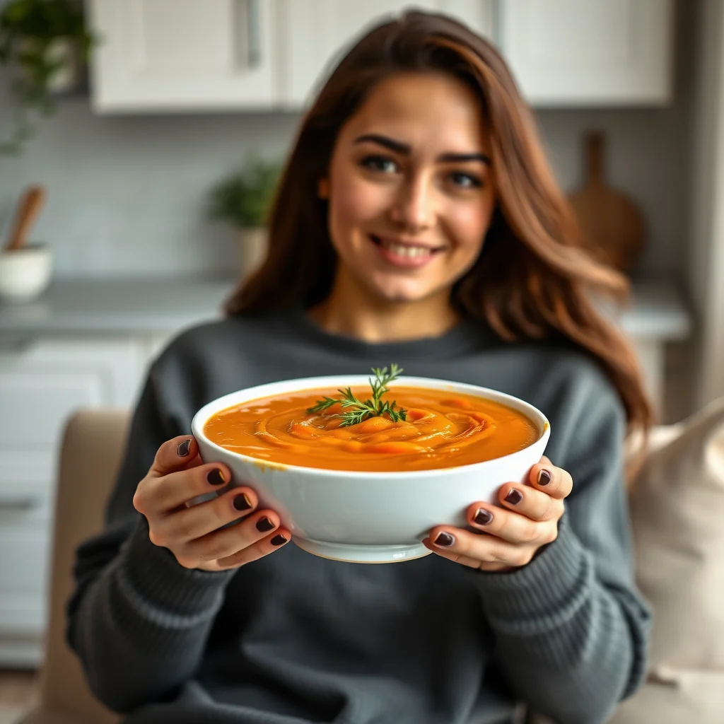 Velvety Glazed Carrot Soup – vegetarian recipe