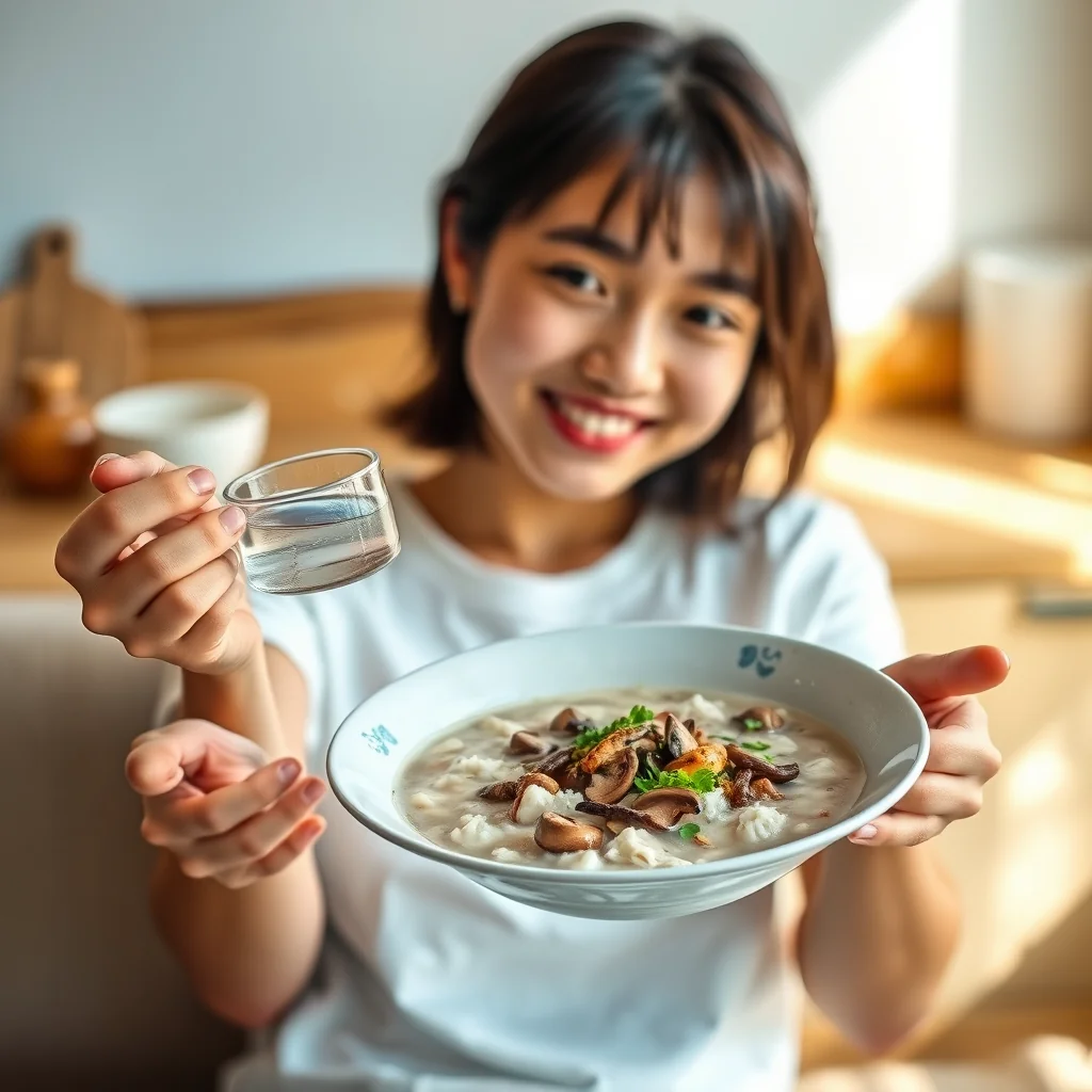 Soul-Soothing Mushroom Jook (Vegetarian Congee) – vegetarian recipe