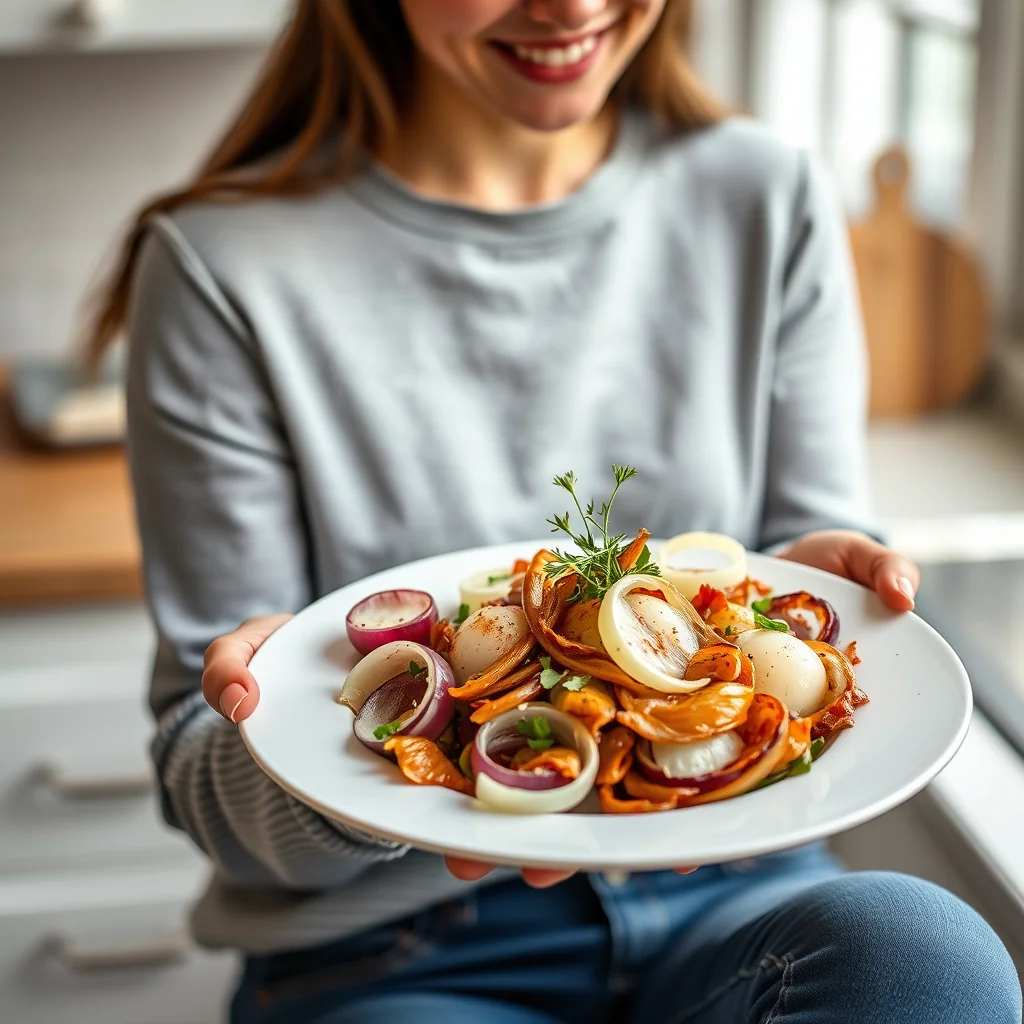 The Magic of Roasted Onions in a Salad! – vegetarian recipe