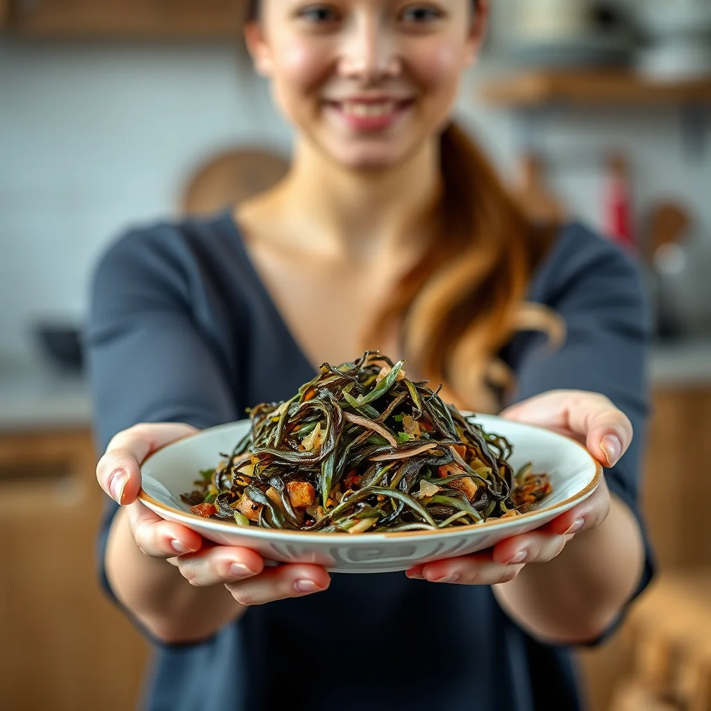 Simple Japanese Seaweed Salad (Wakame Salad) – vegetarian recipe