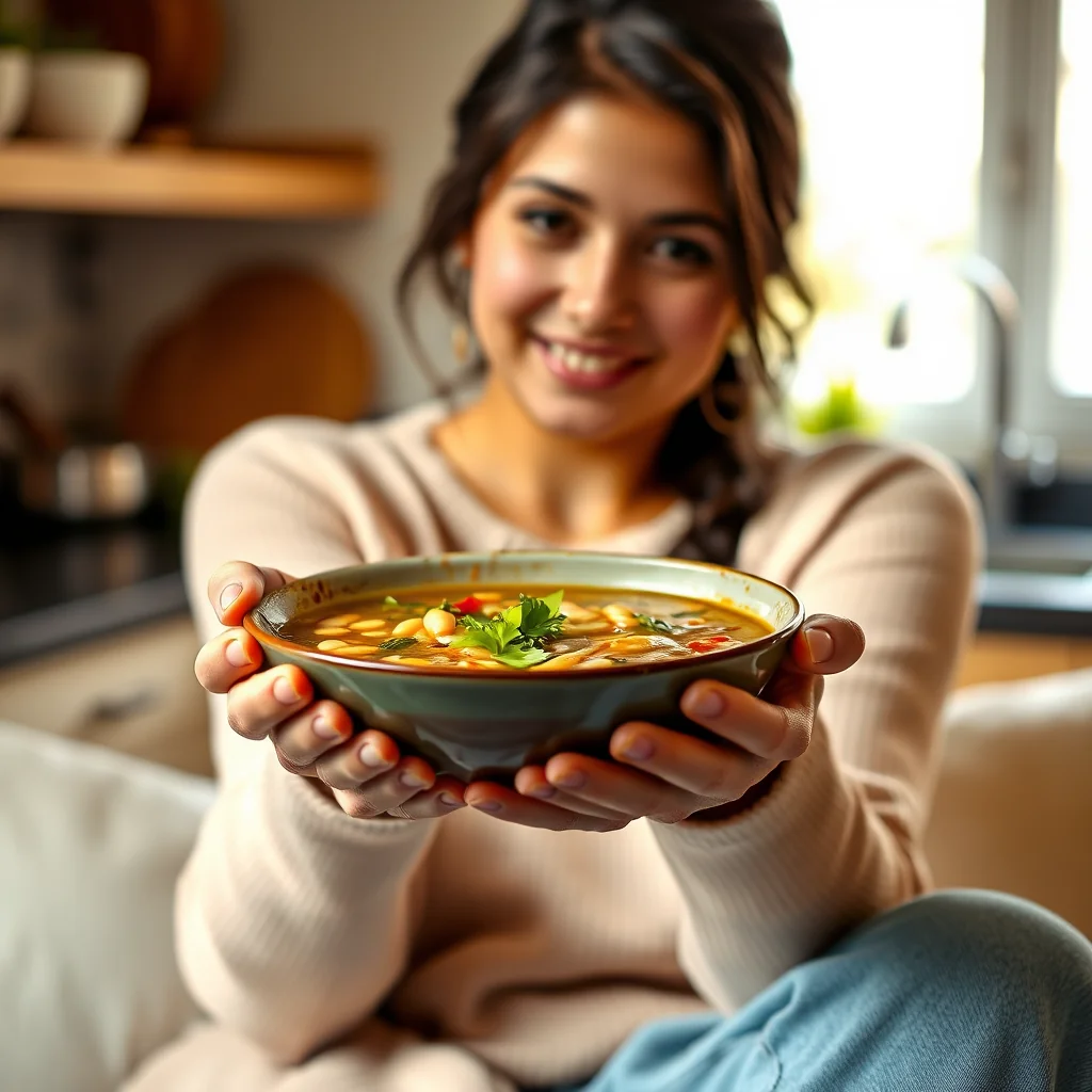 Mung Bean Soup with Tarka – vegetarian recipe