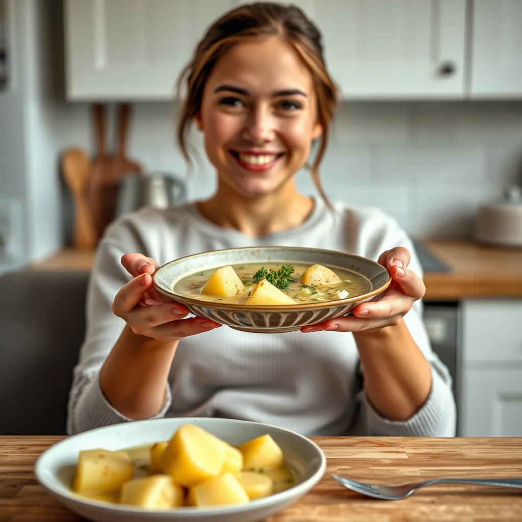 Classic Potato and Leek Soup (Medieval-Style Potage) – vegetarian recipe